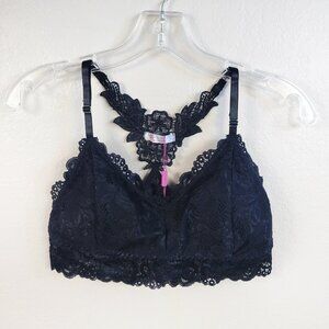 New Avidlove Pullover Lace Bra Medium M Black Racerback